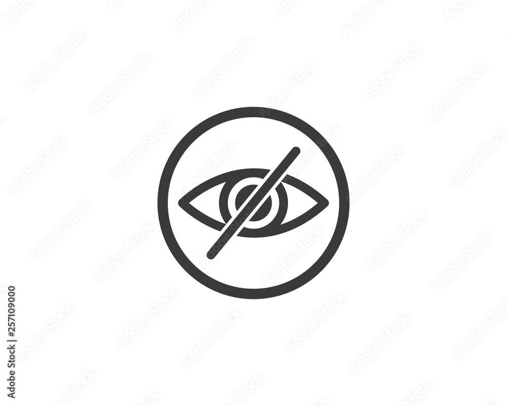 Eye icon Logo vector Template Eye icon Logo vector Template