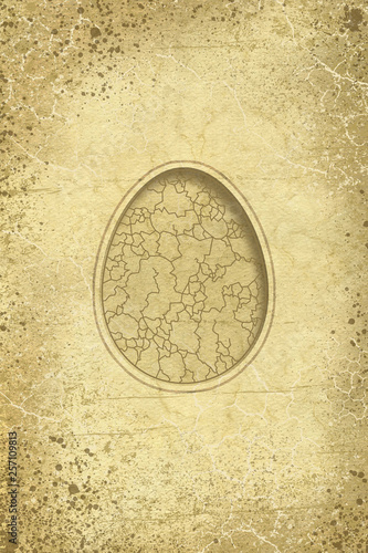 Wallpaper Mural easter egg with ornaments on the textured background Torontodigital.ca