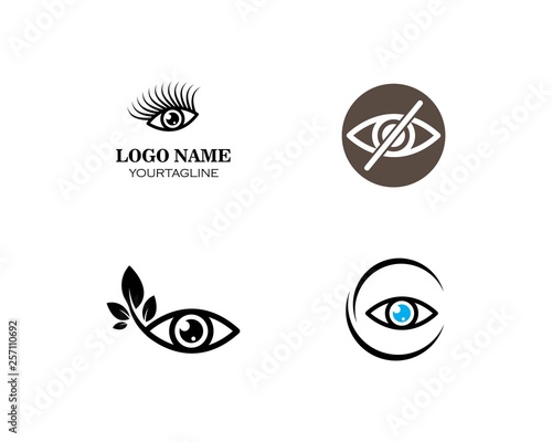 Eye icon Logo vector Template