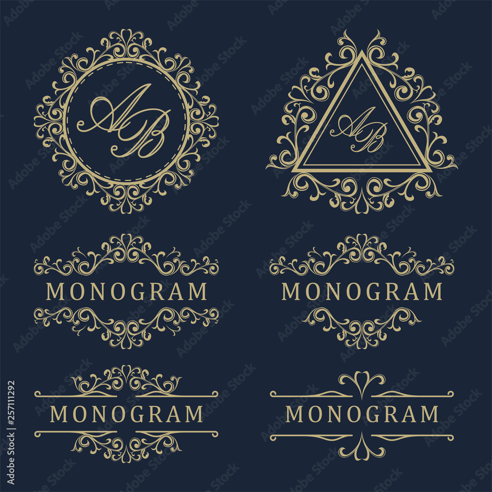 Luxury design set for wedding and decoration Luxury design set for wedding and decoration