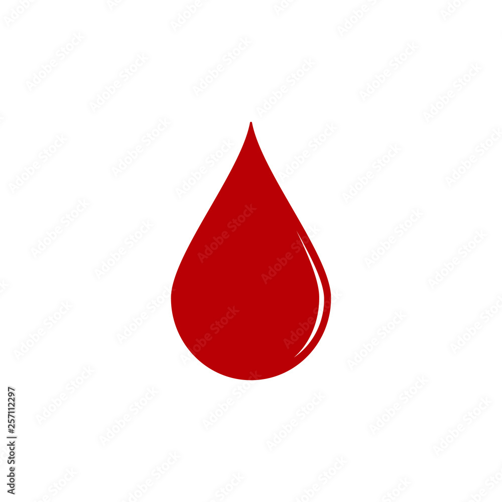 Blood drop illustration. Vector. Blood drop illustration. Vector.