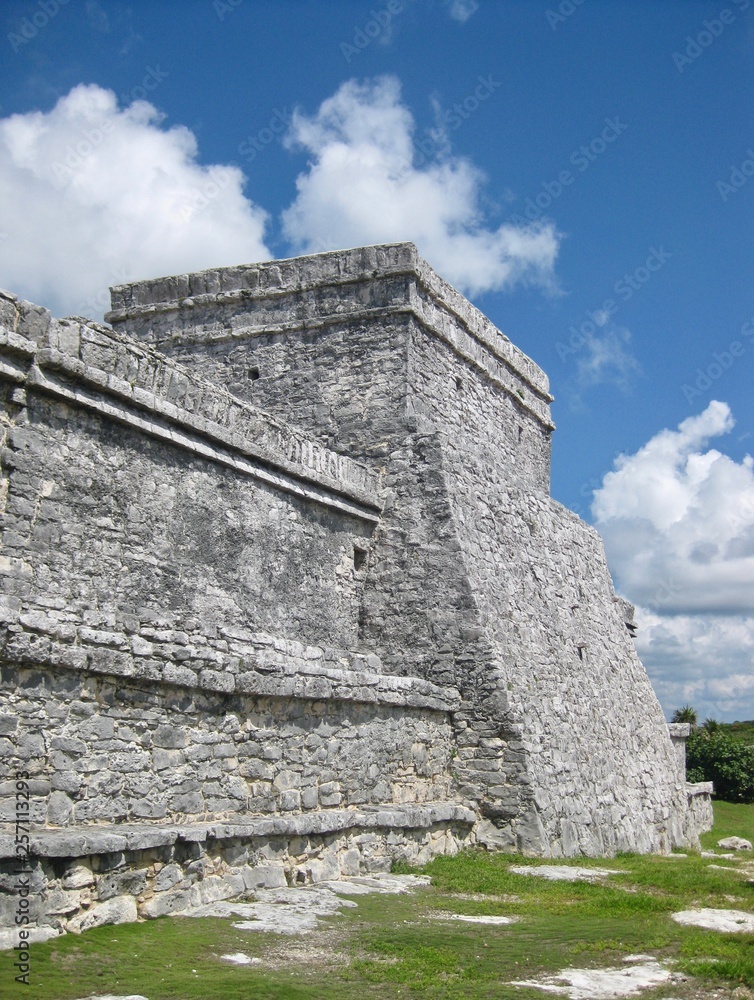 Ruins at Tulum Archaeological Site on Mexico's Caribbean Coast