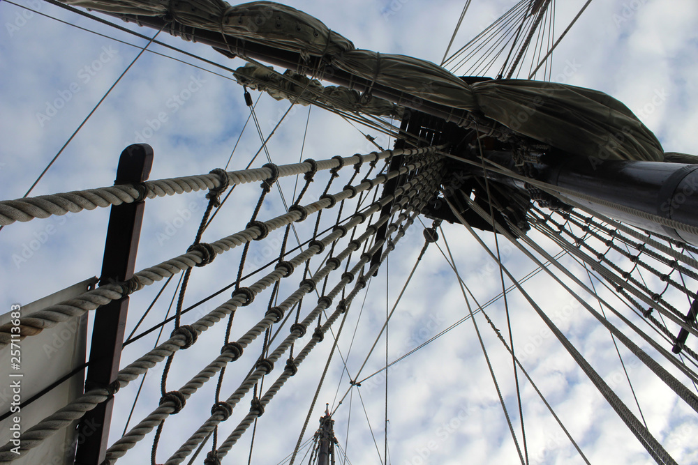 Obraz premium old ship photo detail