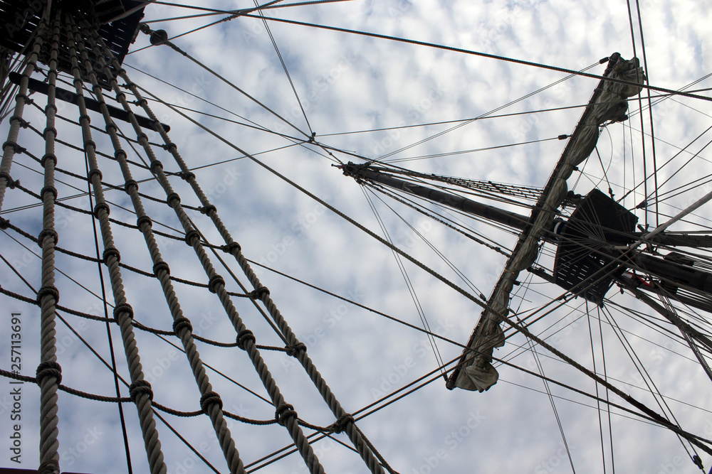 Fototapeta premium old ship photo detail