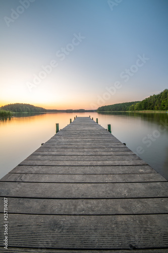 Fototapeta Naklejka Na Ścianę i Meble -  Sosno Lake, Kuyavian-Pomeranian Voivodeship, Poland.