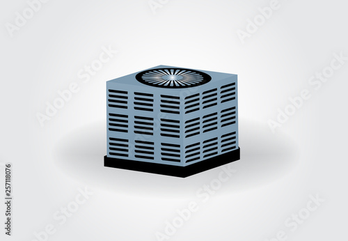 Central air conditioning icon logo vector photo