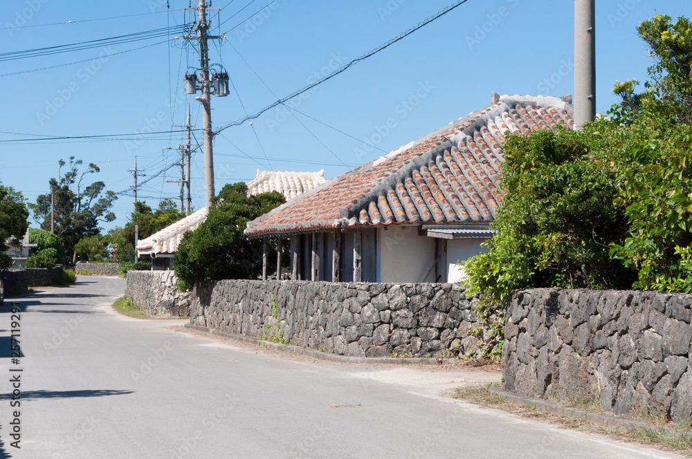 Agarisuji of Kuroshima island, Okinawa prefecture, Japan