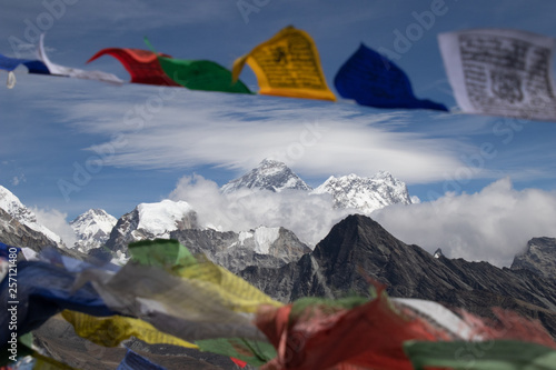 Mount Everest is highest mountain above sea level in Mahalangur Himal sub range of Himalaya.Everest base camps refers to South Base Camp in Nepal and North Base Camp in Tibet photo