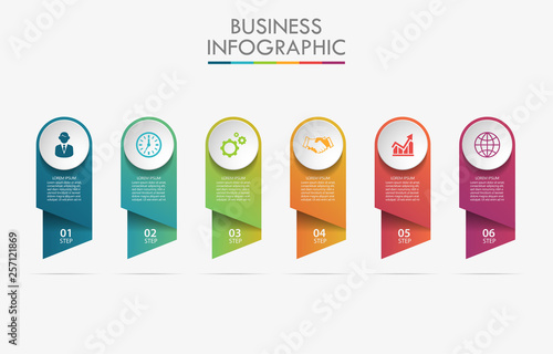 Business data visualization. timeline infographic icons designed for abstract background template milestone element modern diagram process technology digital marketing data presentation chart Vector