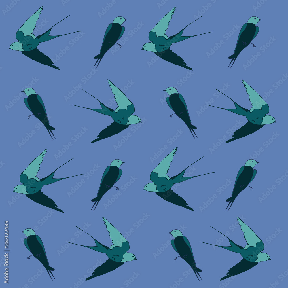 Fototapeta premium Blue birds