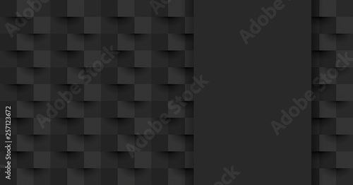 Black abstract background vector with blank space for text.
