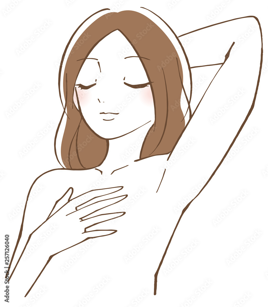 ワキがきれいな女性 Stock Vector Adobe Stock