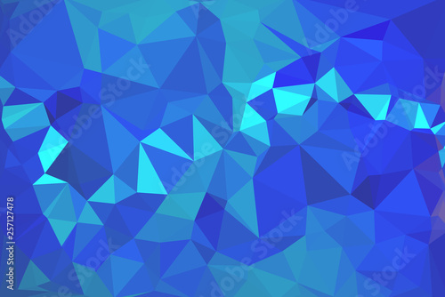 Elegant blue abstract polygon vector background