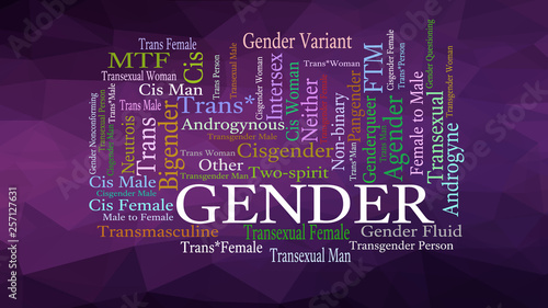gender identity word cloud