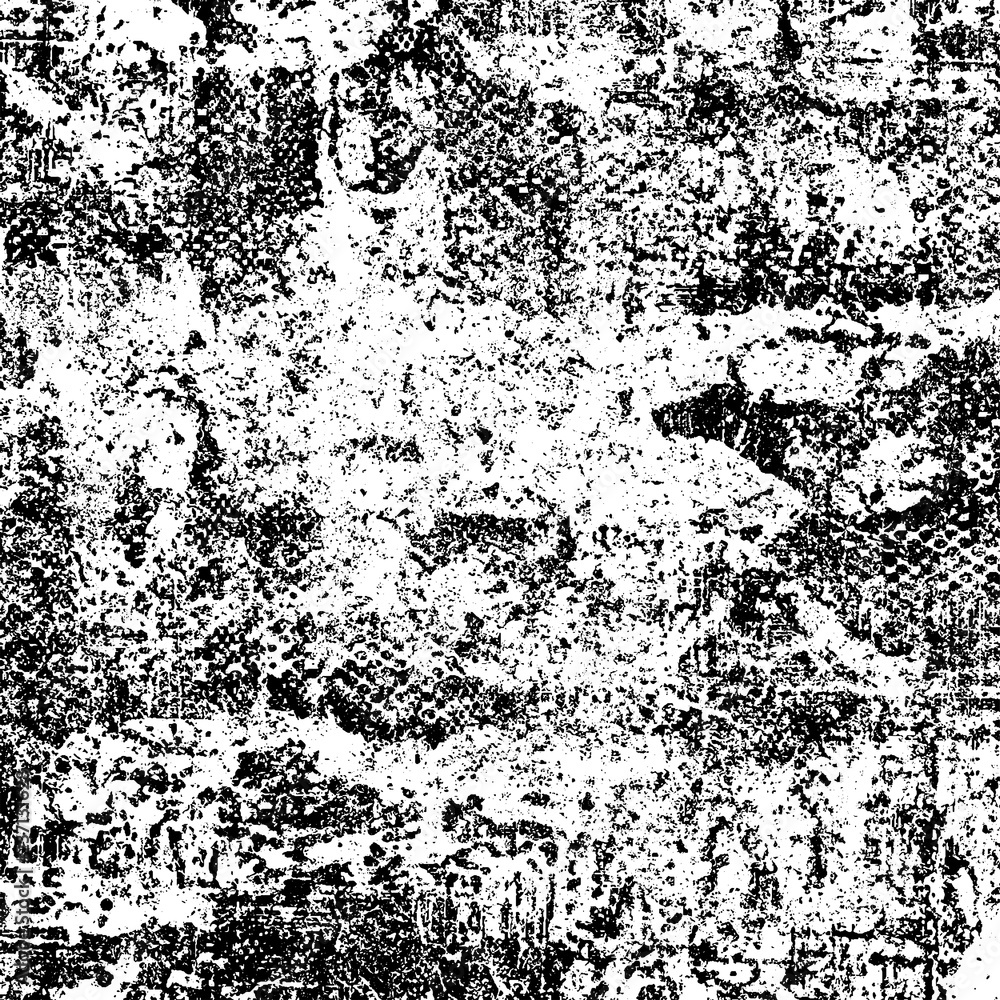 Black scratch pattern on white background. Monochrome grunge texture. Vintage dirty surface. Pattern of scuffs, chips, wear Black scratch pattern on white background. Monochrome grunge texture. Vintage dirty surface. Pattern of scuffs, chips, wear