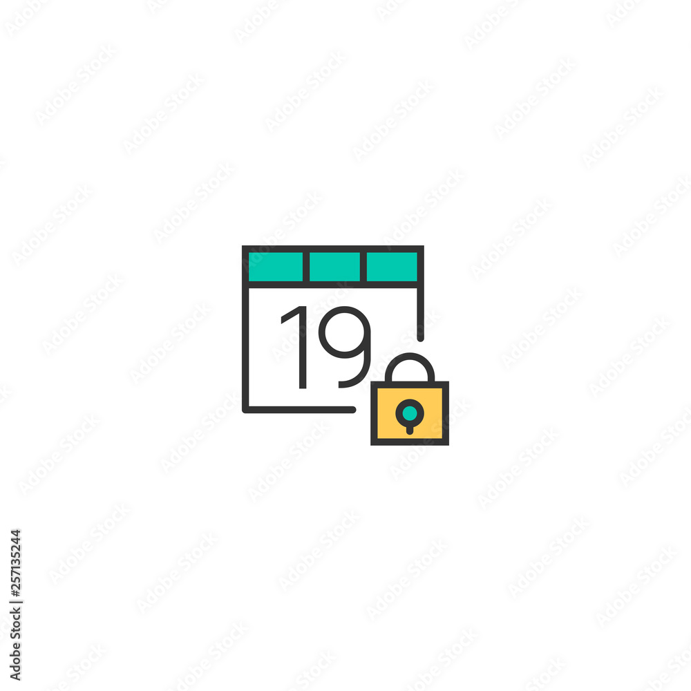 Calendar icon design. Interaction icon vector design Calendar icon design. Interaction icon vector design