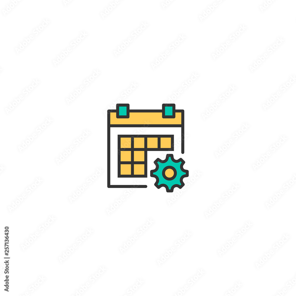 Calendar icon design. Interaction icon vector design Calendar icon design. Interaction icon vector design