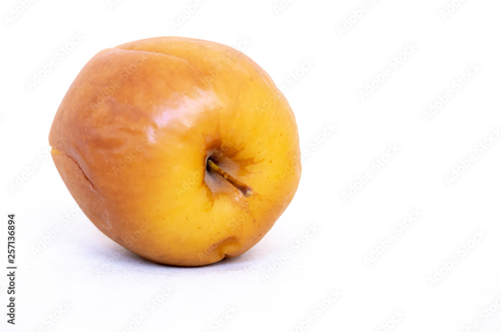 baked Apple on white background baked Apple on white background