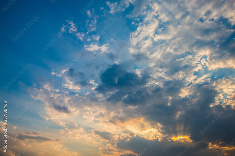 sky and clouds with sunset background sky and clouds with sunset background