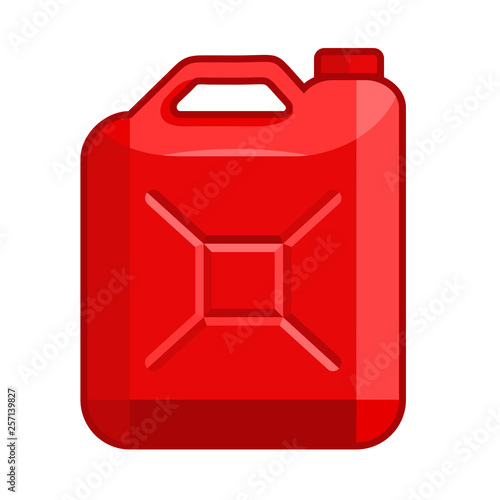 Fuel jerrycan icon. Canister for gasoline. Car oil vector sign