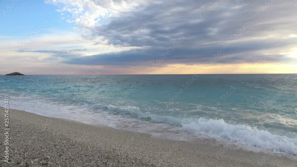 Wild Ionian sea in Lefkas island Greece Wild Ionian sea in Lefkas island Greece