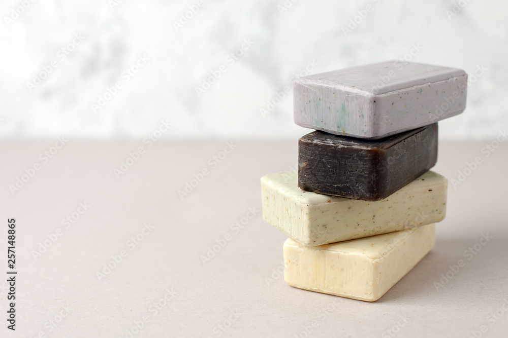 Natural soap stack, zero waste hegiene concept, natural cosmetic closeup, trendy minimalism, stop plastic pollution. reuse, reduce, recycle, refuse, copy space Natural soap stack, zero waste hegiene concept, natural cosmetic closeup, trendy minimalism, stop plastic pollution. reuse, reduce, recycle, refuse, copy space