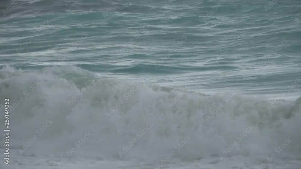 Stormy seascape Beach in Lefkas Greece Stormy seascape Beach in Lefkas Greece