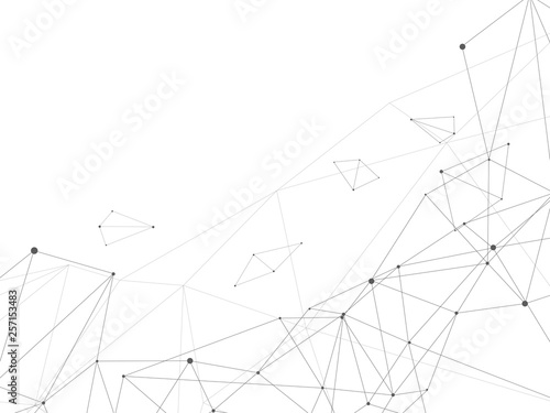 ネットワークのイメージ モノクロ