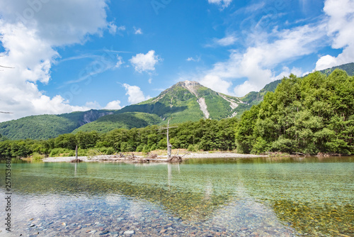 Kamikochi Japan, Taisho-ike pond and Mt Yakedake photo