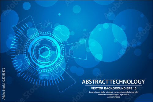 Abstract technology background Hi-tech communication concept futuristic digital innovation background. vector illustration