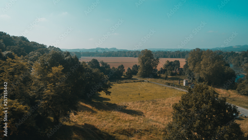 Obraz premium Countryside near Saint-Jean-Pied-de-Port, France