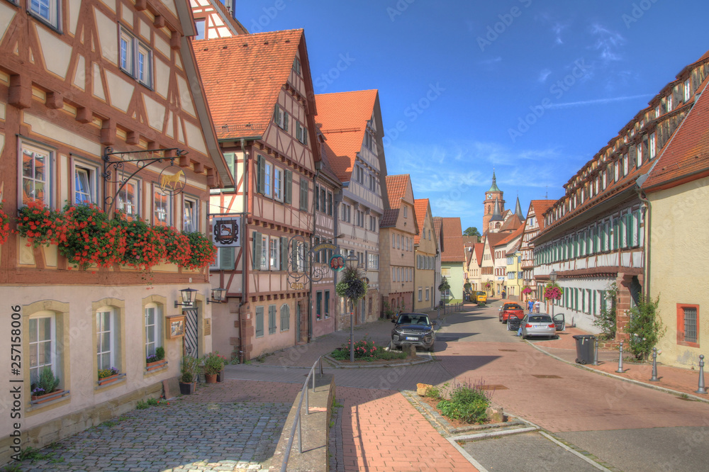 Fototapeta premium Fachwerk-Stadtidylle