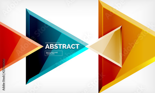 Free Download Triangular low poly background design, multicolored triangles - GFXLoad