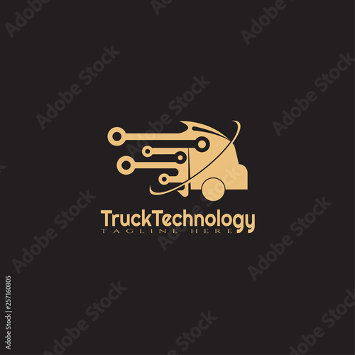 Truck logo template, truck icon design,illustration element -vector