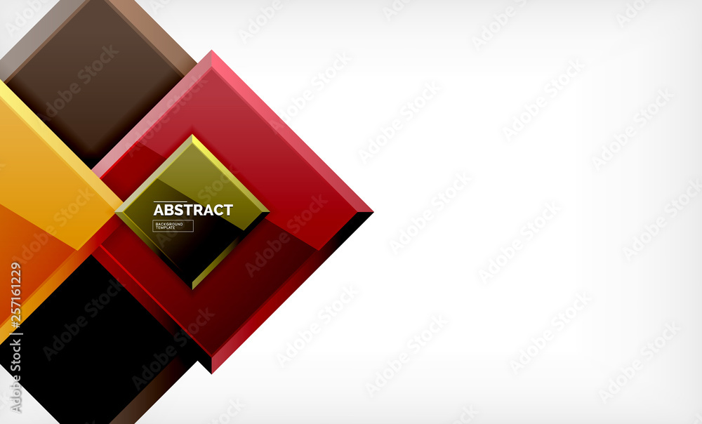 Square abstract background, glossy geometric design Square abstract background, glossy geometric design