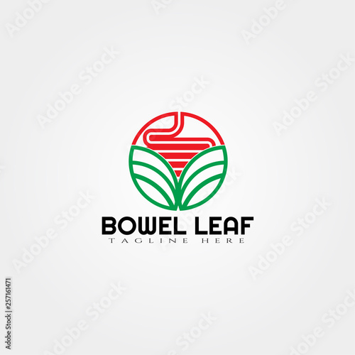 intestine logo template