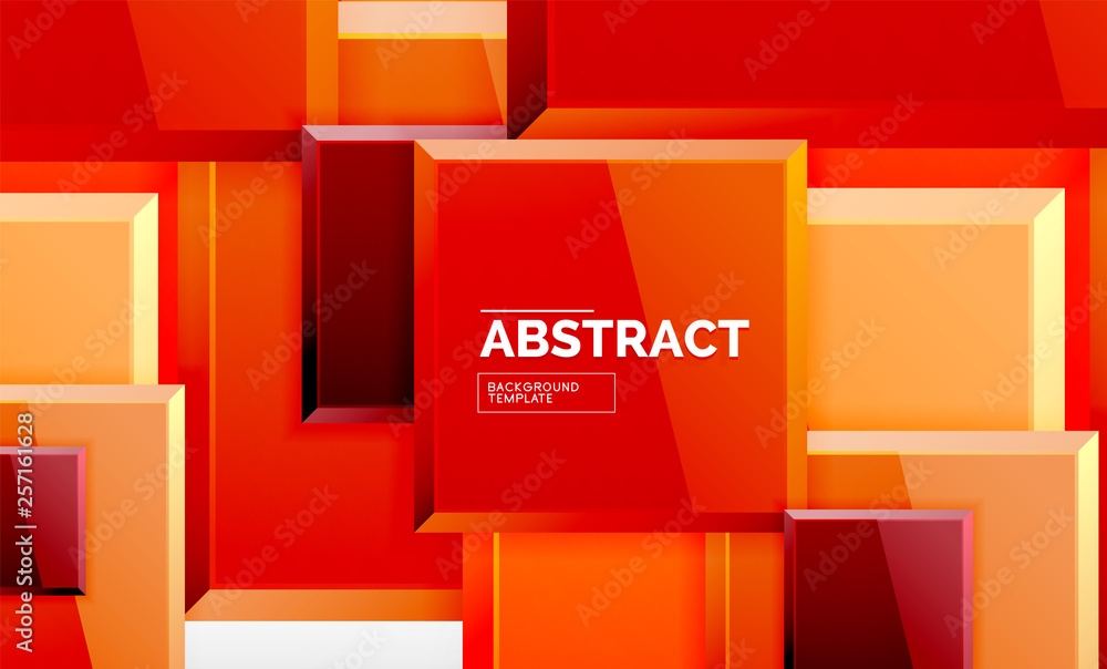 Square geometrical background Square geometrical background