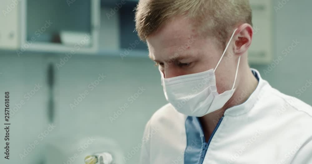 Closeup details of a modern technology for face procedure of prp or vampirefacial doctor getting ready to start the procedure to the patient. 4k Closeup details of a modern technology for face procedure of prp or vampirefacial doctor getting ready to start the procedure to the patient. 4k