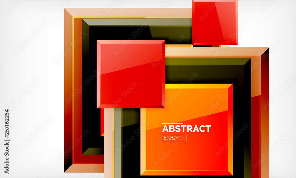 Square geometric background Square geometric background