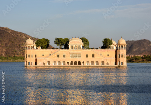 water palace Jal Mahal in the Man Sagar lake, Jaipur, Rajasthan, India