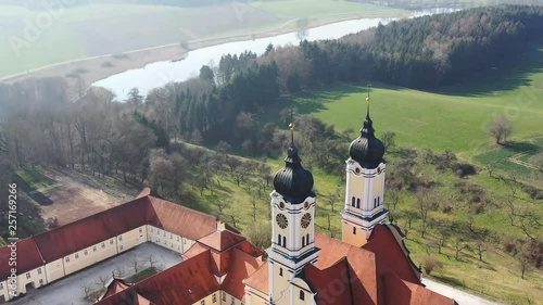 Kloster Roggenburg von oben photo