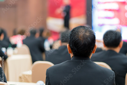 Blur of business Conference and Presentation in the conference hall