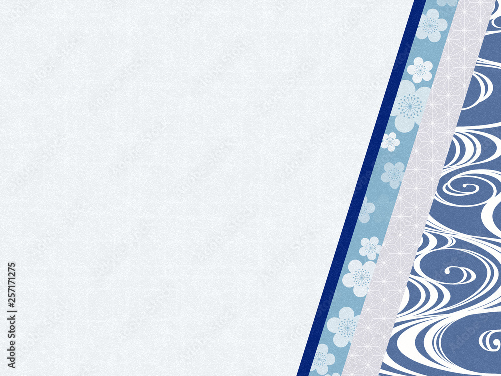 和柄梅と流水文のフレーム素材 青stock Illustration Adobe Stock 和柄梅と流水文のフレーム素材 青stock Illustration Adobe Stock
