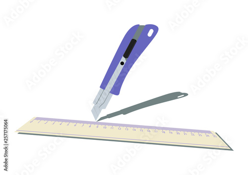 文房具 カッターナイフのイラスト カッターナイフと紙 Stock Vector Adobe Stock 文房具 カッターナイフのイラスト カッターナイフと紙 Stock Vector Adobe Stock