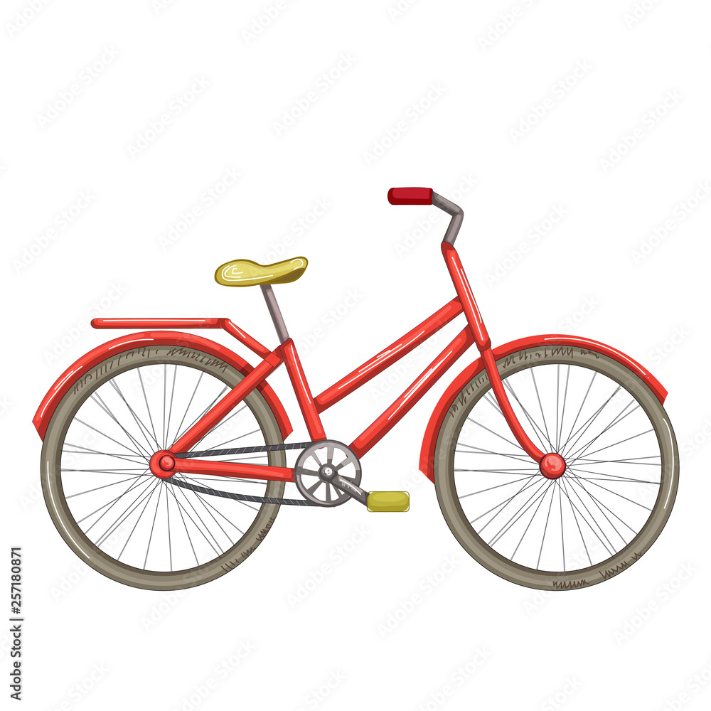 Obraz premium Bicycle isolated on white