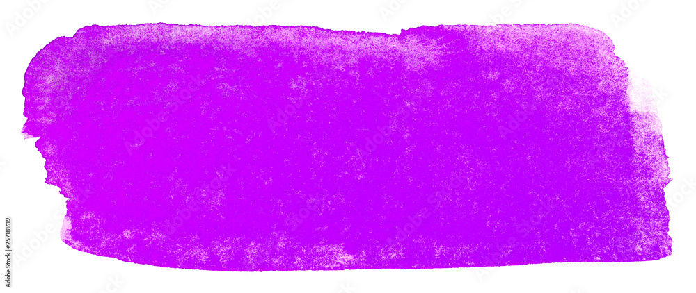 Purple inked watercolor stain