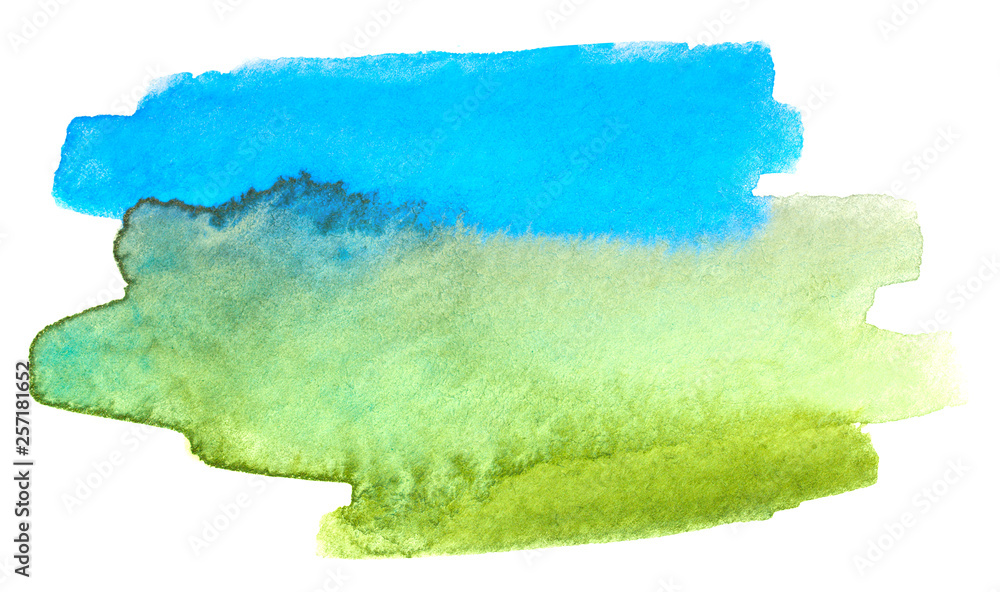inked watercolor stain green inked watercolor stain green