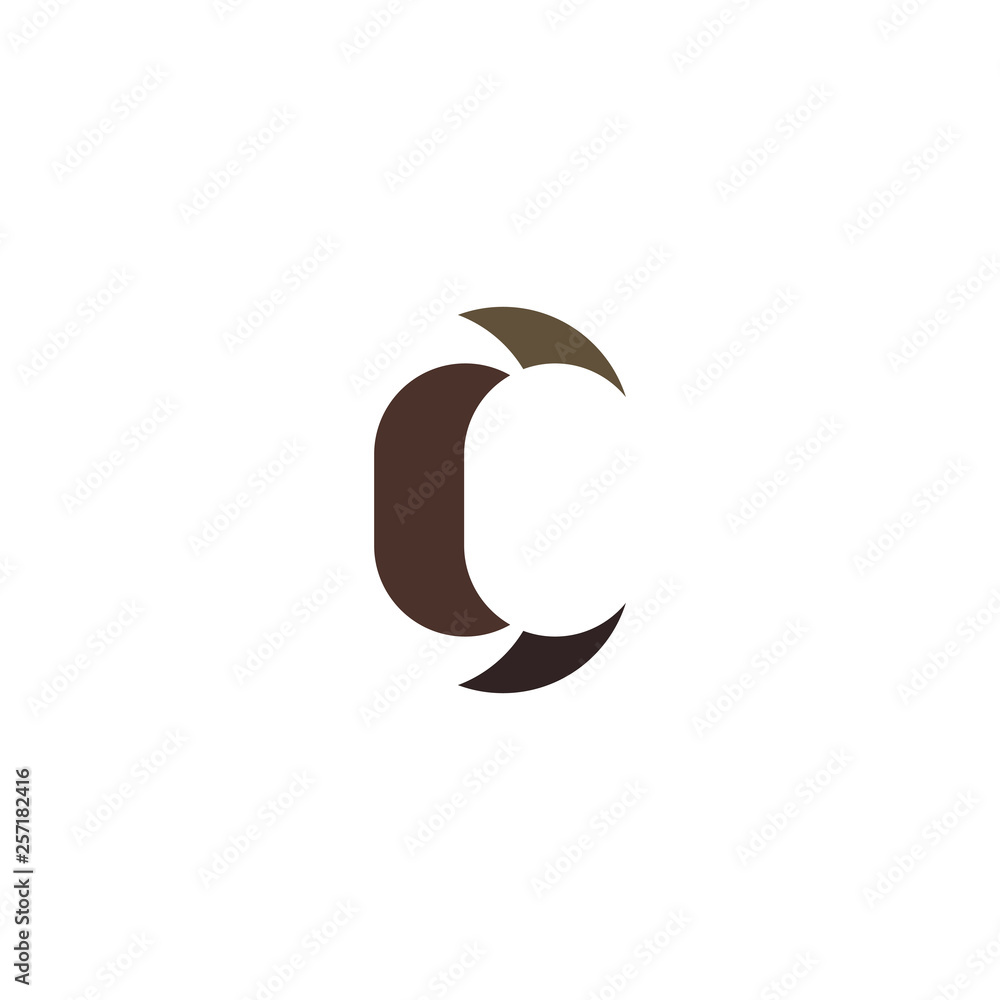 c logo letter brown icon vector design element c logo letter brown icon vector design element