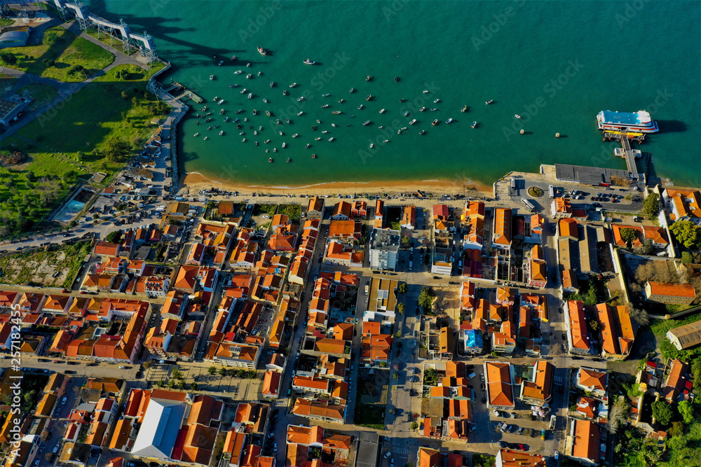 Obraz premium Küste von Trafaria und Lissabon Luftbilder - DJI Mavic 2 Drohne