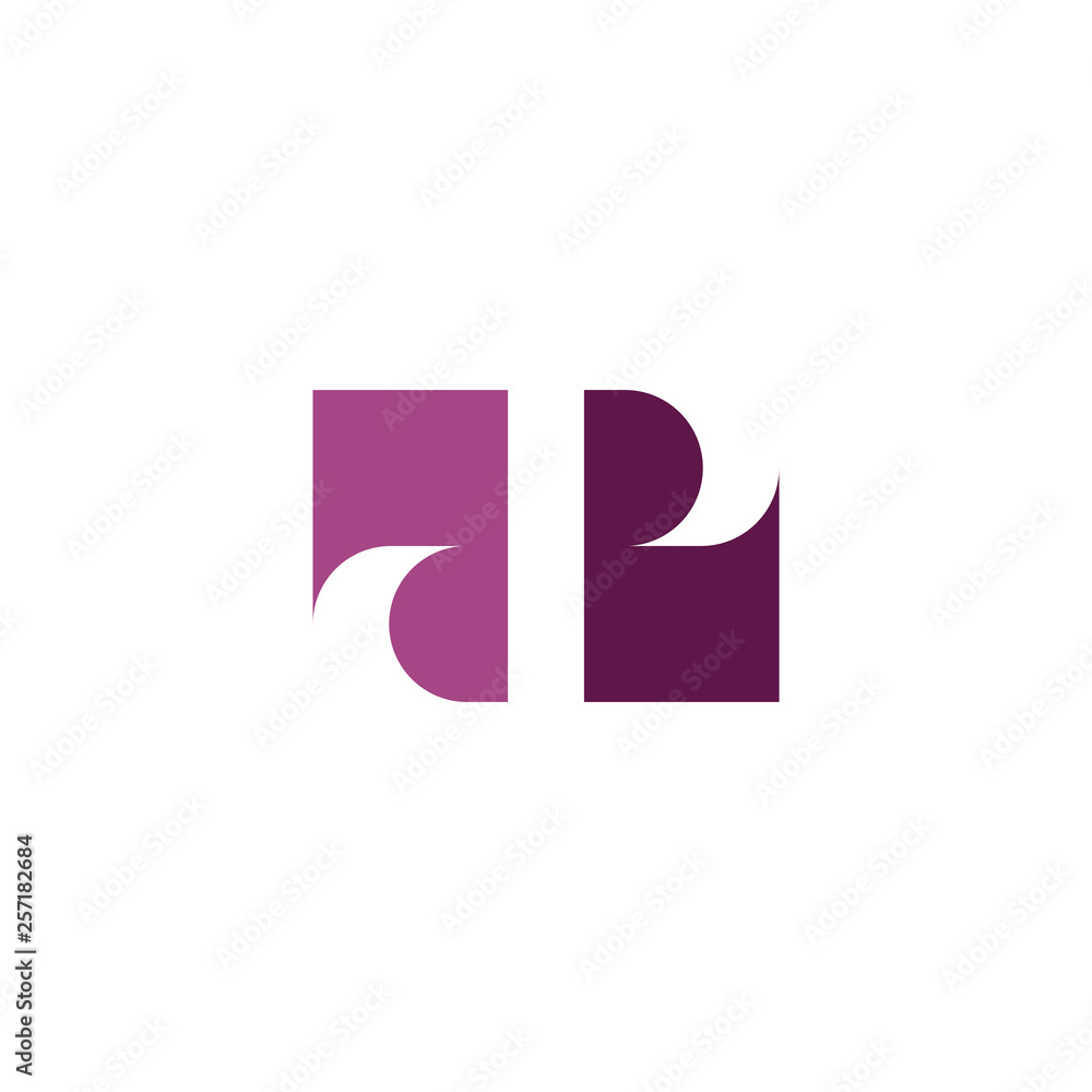 d and p icon letter purple logo vector sign d and p icon letter purple logo vector sign